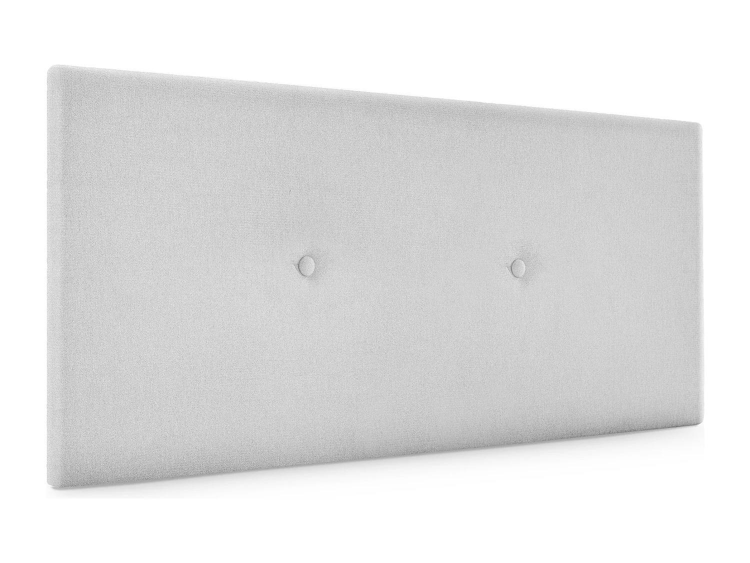 DHOME Tête de lit en tissu Aqualine lisse avec Boutons 110x50cm Lits 105 - Gris perle