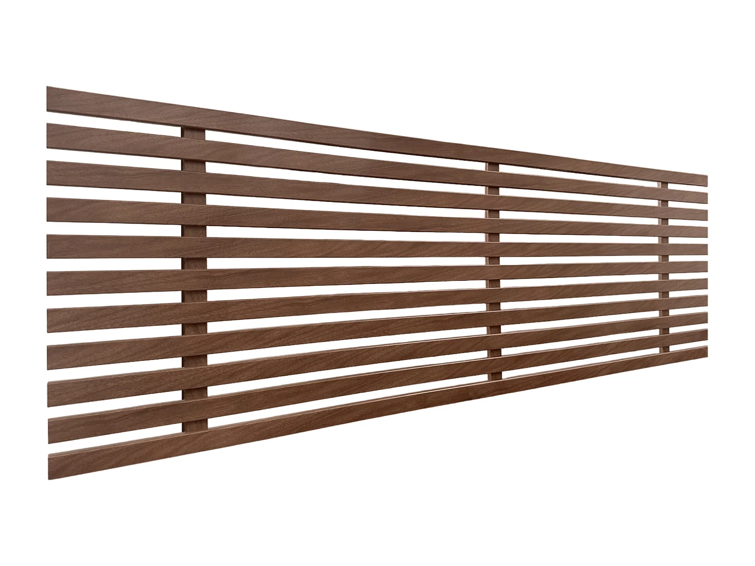 DHOME Recyceltes Holz-Kopfteil MDF Japanischer Stil 150x46cm Betten 150 - Walnussholz