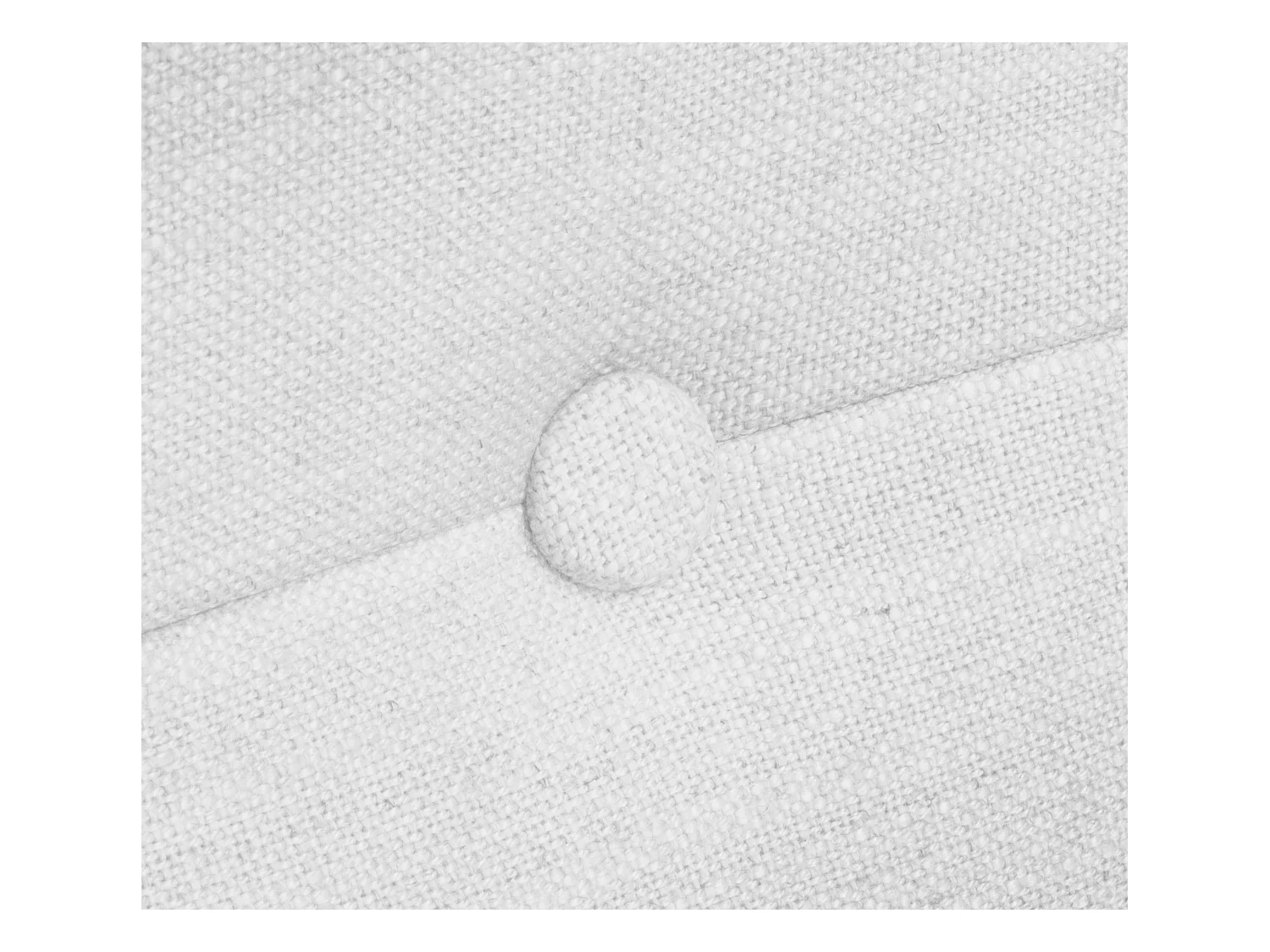 DHOME Tête de lit en lin naturel avec Boutons 95x105cm avec pieds Lits 90 - Blanc