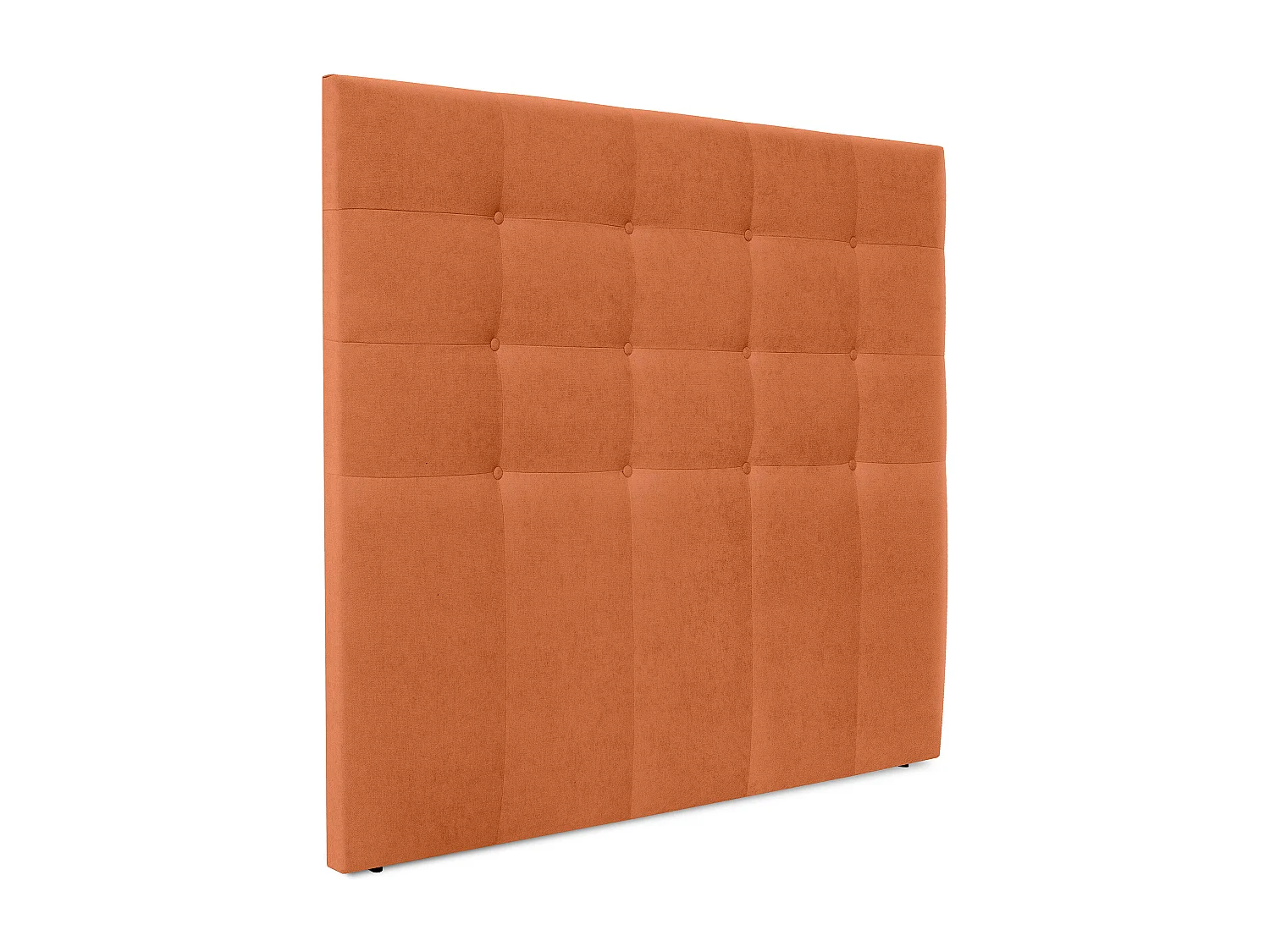 DHOME Cabeceira de  Tecido AquaLinho Capitoné Até o chão 135x120cm Camas 120/135 - Laranja