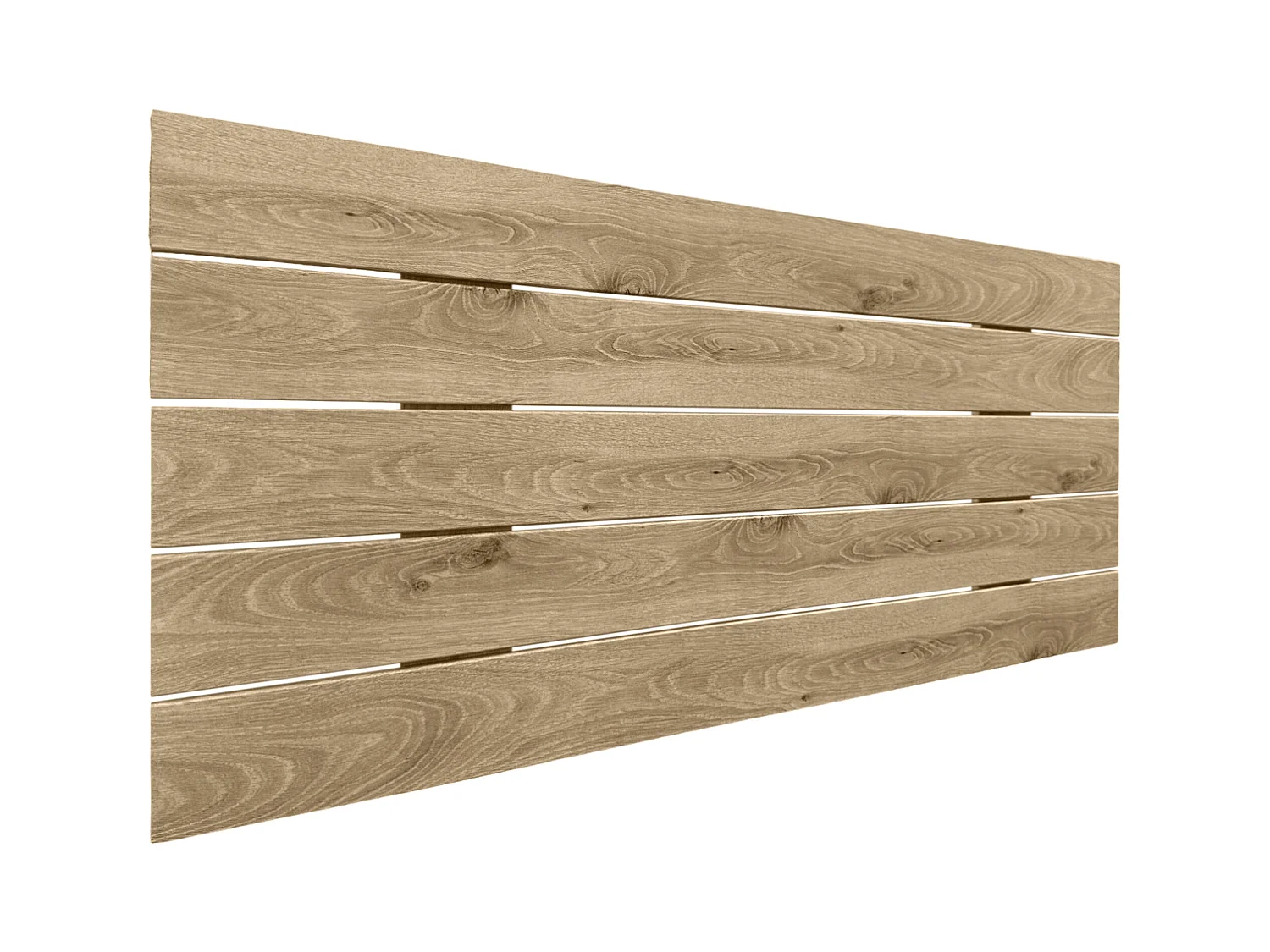DHOME Tête de lit en bois recyclé MDF Palet Style Horizontal 95x46cm Lits 90 - Bois Cambrien