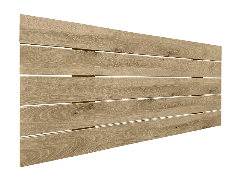 DHOME Tête de lit en bois recyclé MDF Palet Style Horizontal 95x46cm Lits 90 - Bois Cambrien