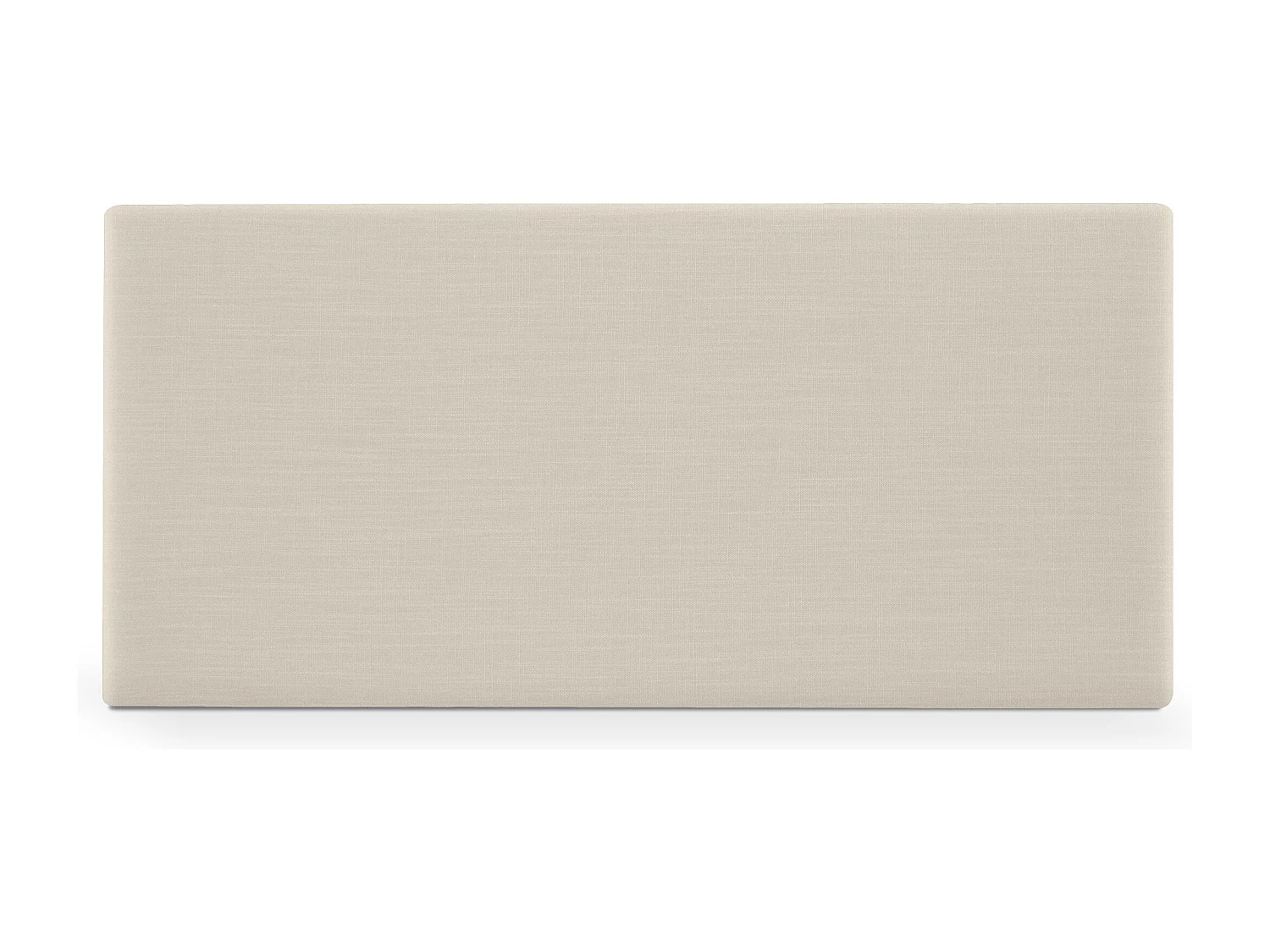 DHOME Schlichtes Kopfteil aus Naturleinen 110x50cm Betten 105 - Beige