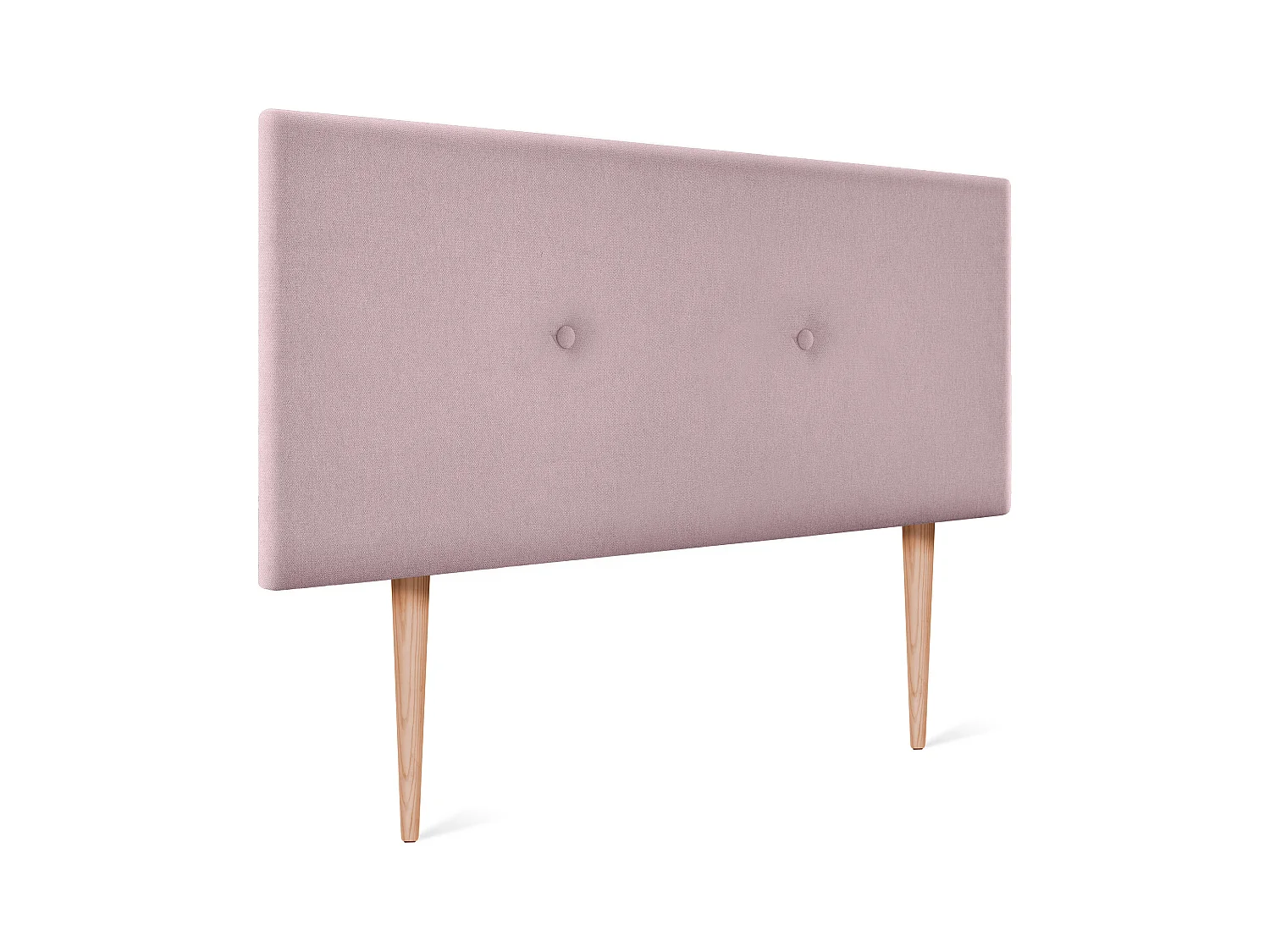 DHOME Aqualine Stoff Kopfteil glatt mit Knöpfen 90x105cm Mit Beinen Betten 80/90 - Lachs
