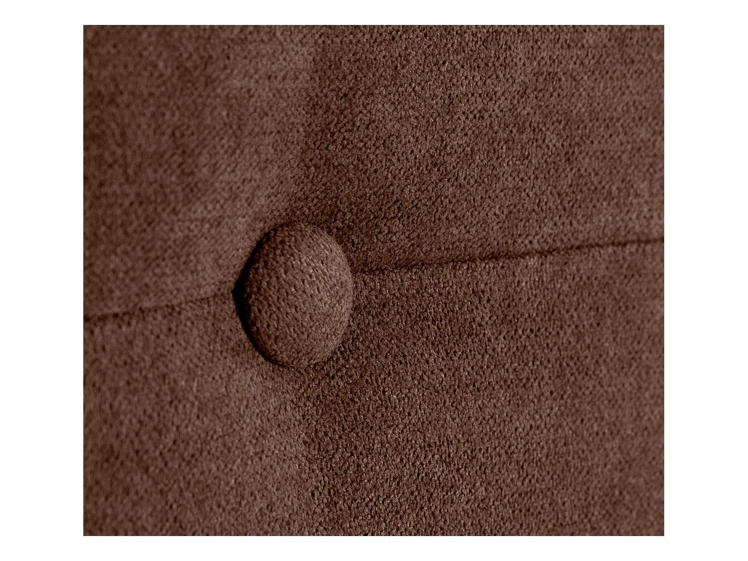 DHOME Tête de lit en tissu Aqualine avec Boutons 90x105cm avec pieds Lits 80/90 - Marron