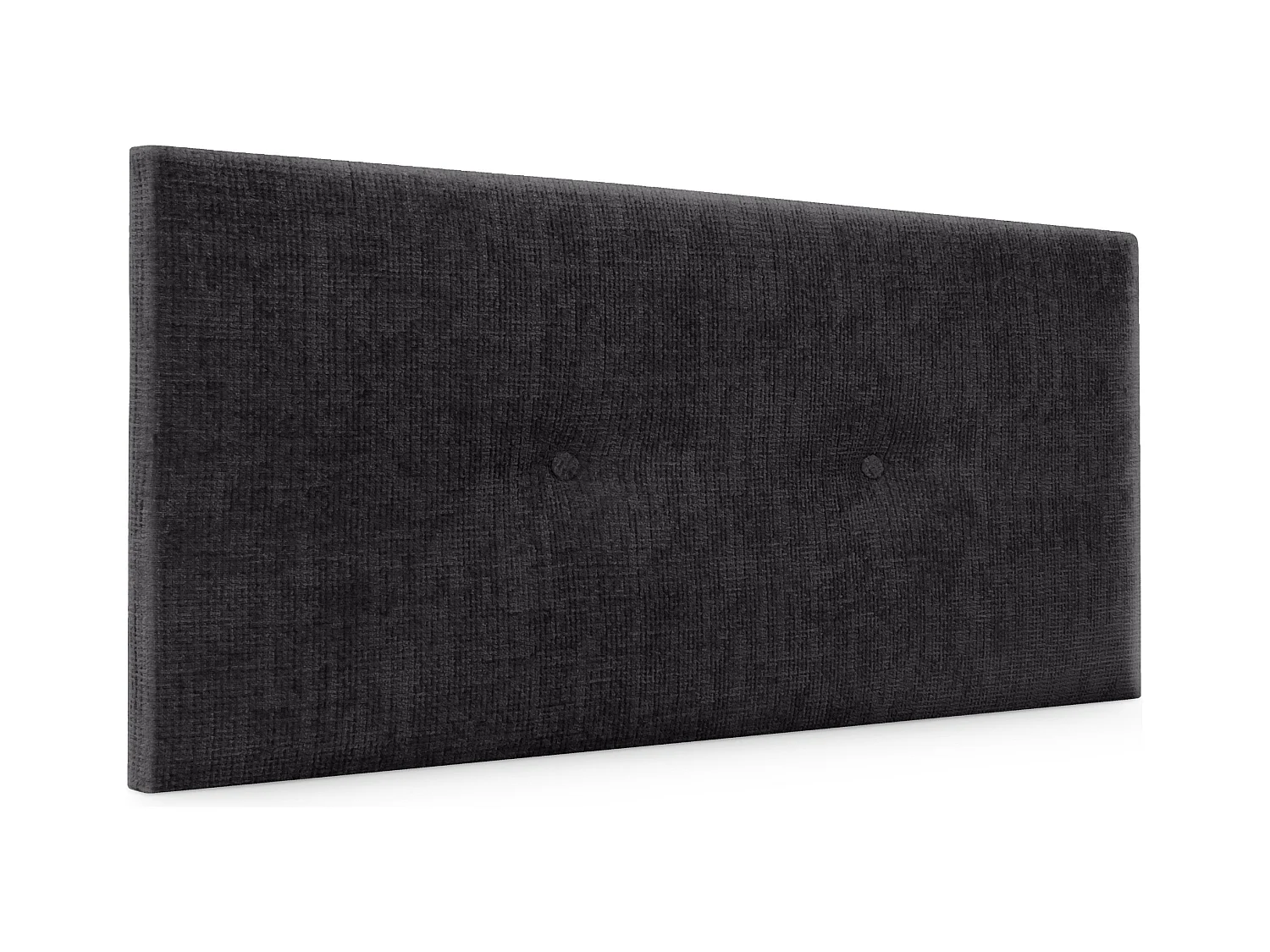 DHOME Tête de lit en laine naturelle avec Boutons 90x50cm Lits 80/90 - Noir