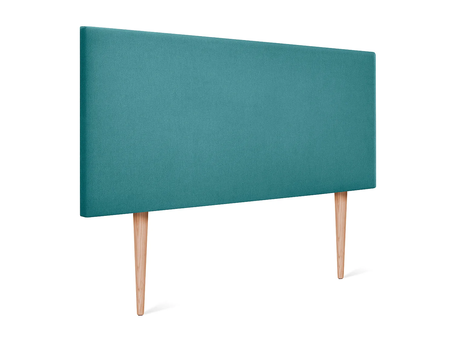 DHOME Testiera in de Tessuto Aqualine Liscio 105x105cm Con le gambe Letti 105 - Turchese