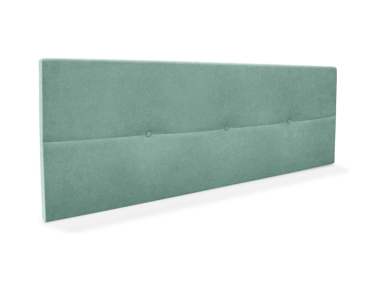 DHOME Tête de lit en tissu Aqualine avec Boutons 135x50cm Lits 120/135 - Vert d'eau