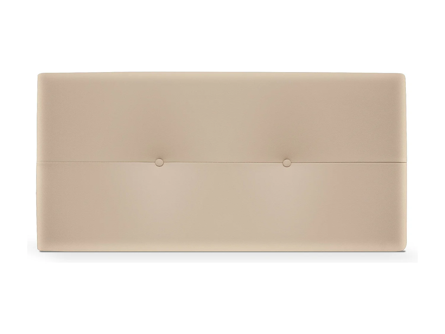 DHOME Tête de lit en Similicuir avec Boutons 105x50cm Lits 105 - Beige