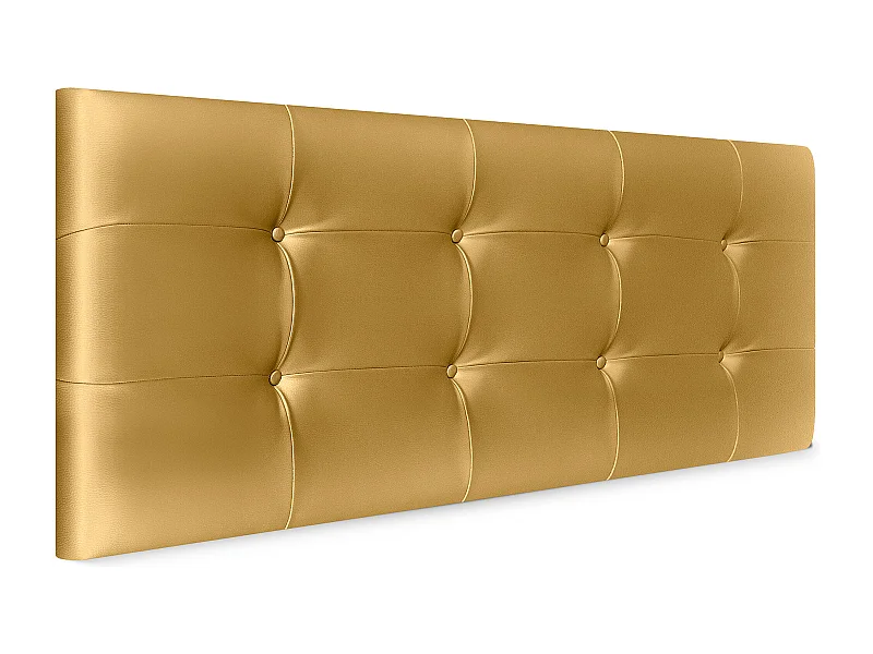 DHOME getuftetes Kunstleder-Kopfteil 160 x 60 cm für 150/160 Betten – Gold
