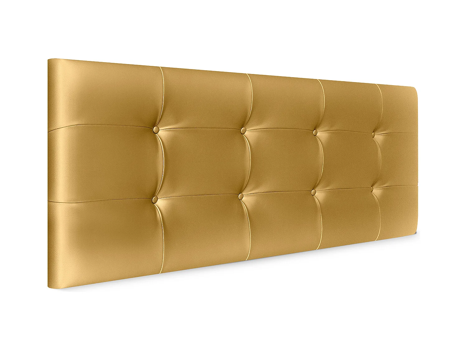 DHOME Tête de lit en Similicuir Capitonné 160x60cm Lits 150/160 - Doré