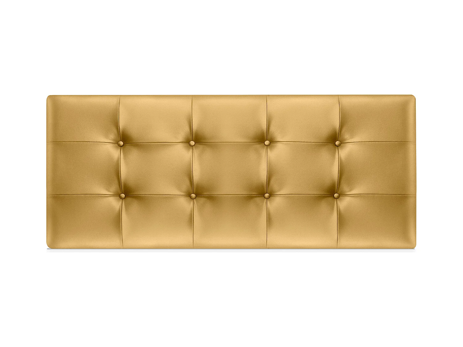 DHOME Tête de lit en Similicuir Capitonné 160x60cm Lits 150/160 - Doré