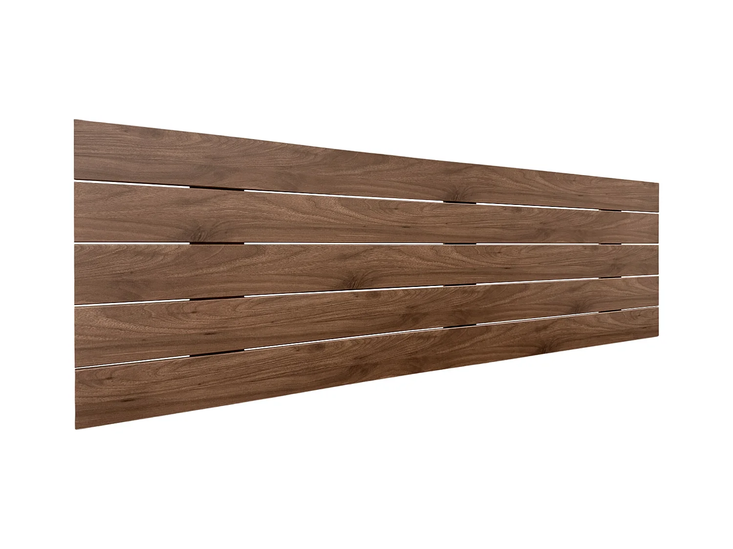 DHOME Tête de lit en bois recyclé DM Style Palette Horizontale 145x46cm Lits 135/140 - Bois Noyer