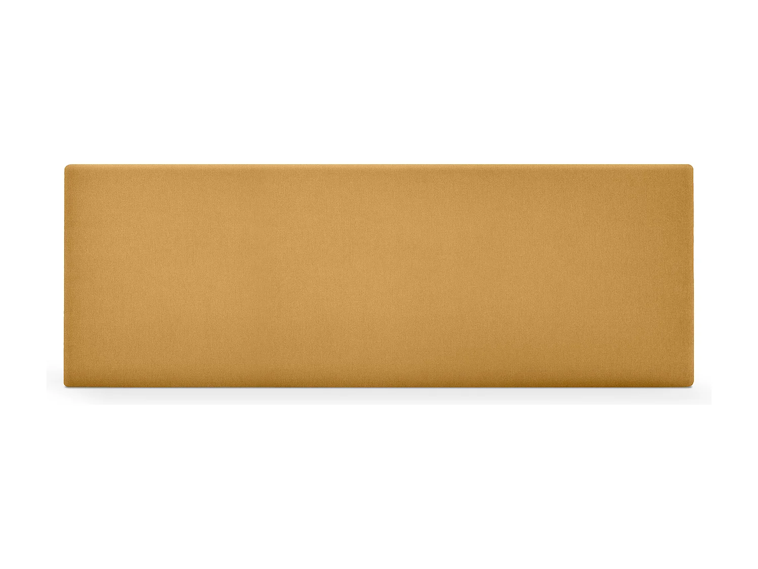 DHOME Testiera in de Tessuto Aqualine Liscio 135x50cm Letti 120/135 - Mostarda