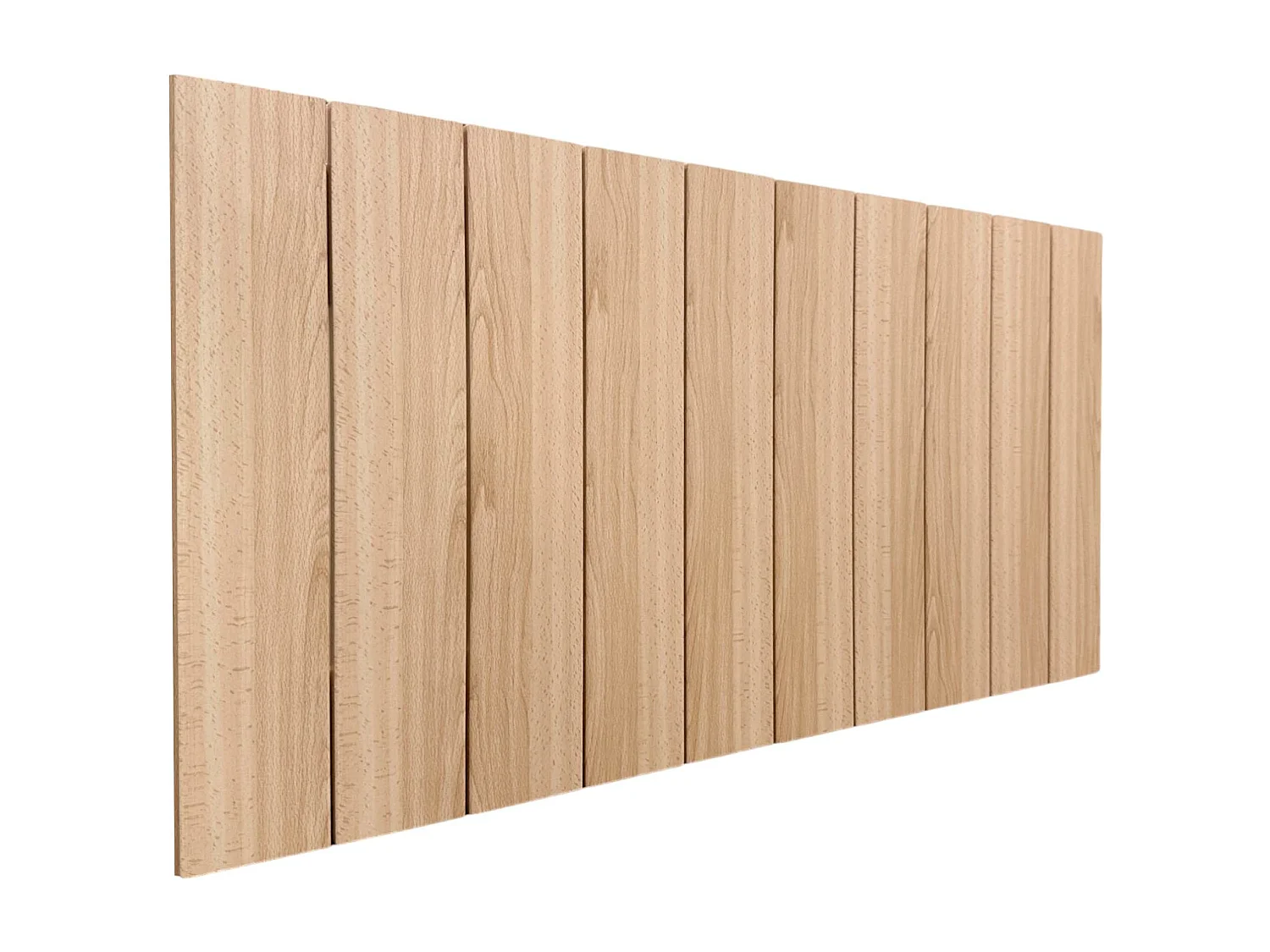 DHOME Cabeceira de Madeira reciclada em MDF Estilo Palete Vertical  110x46 Camas 105 - Madeira Natural
