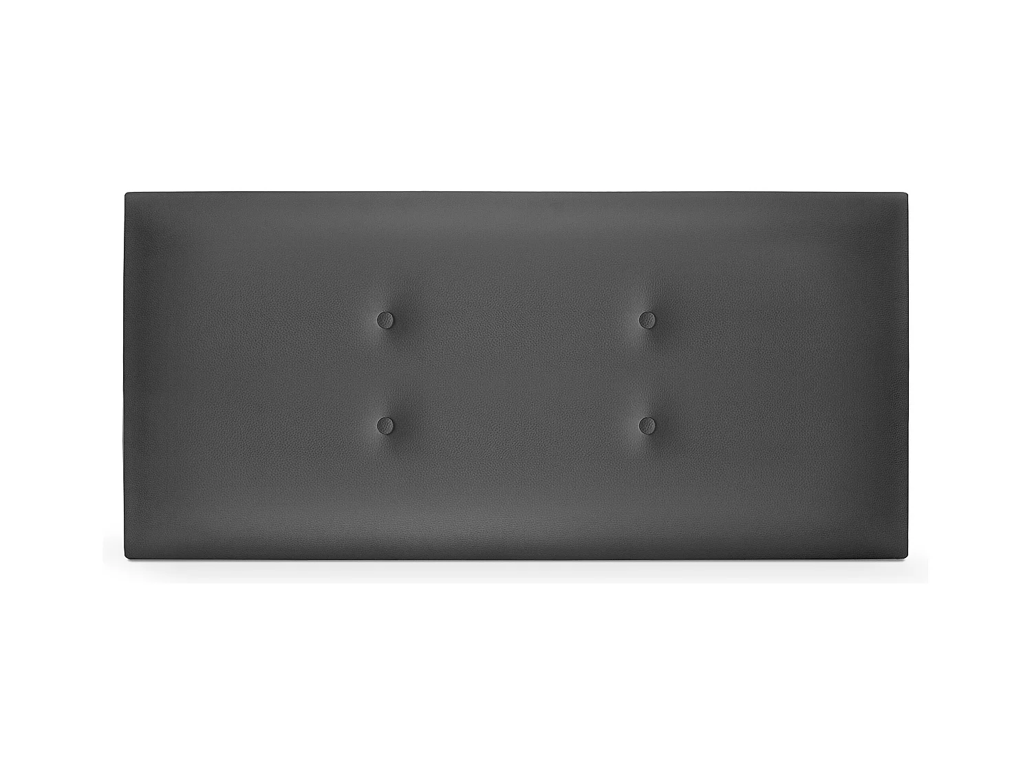 DHOME Tête de lit similicuir avec 2 rangées de boutons 105x50cm Lits 105 - Gris