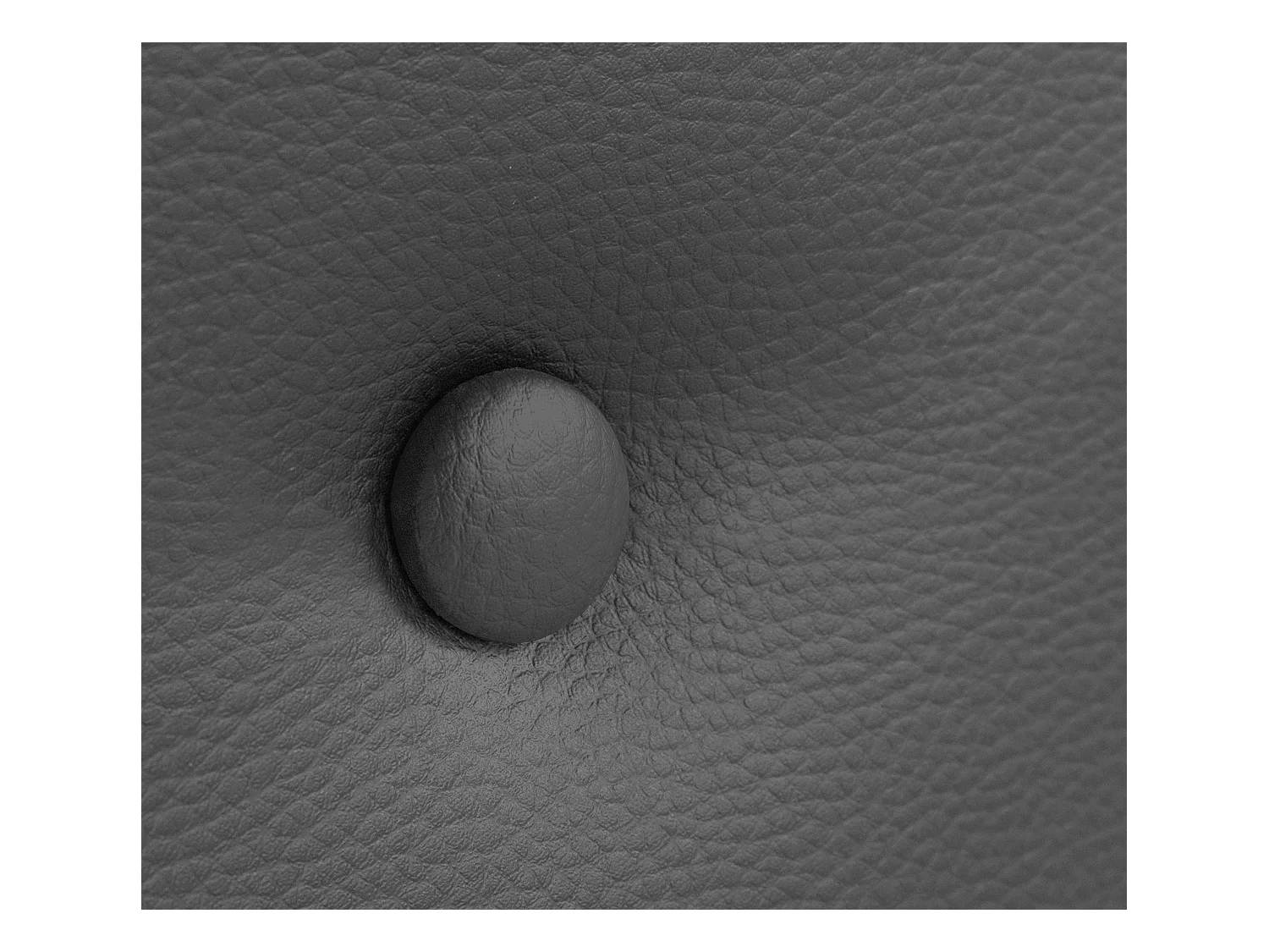 DHOME Tête de lit similicuir avec 2 rangées de boutons 105x50cm Lits 105 - Gris