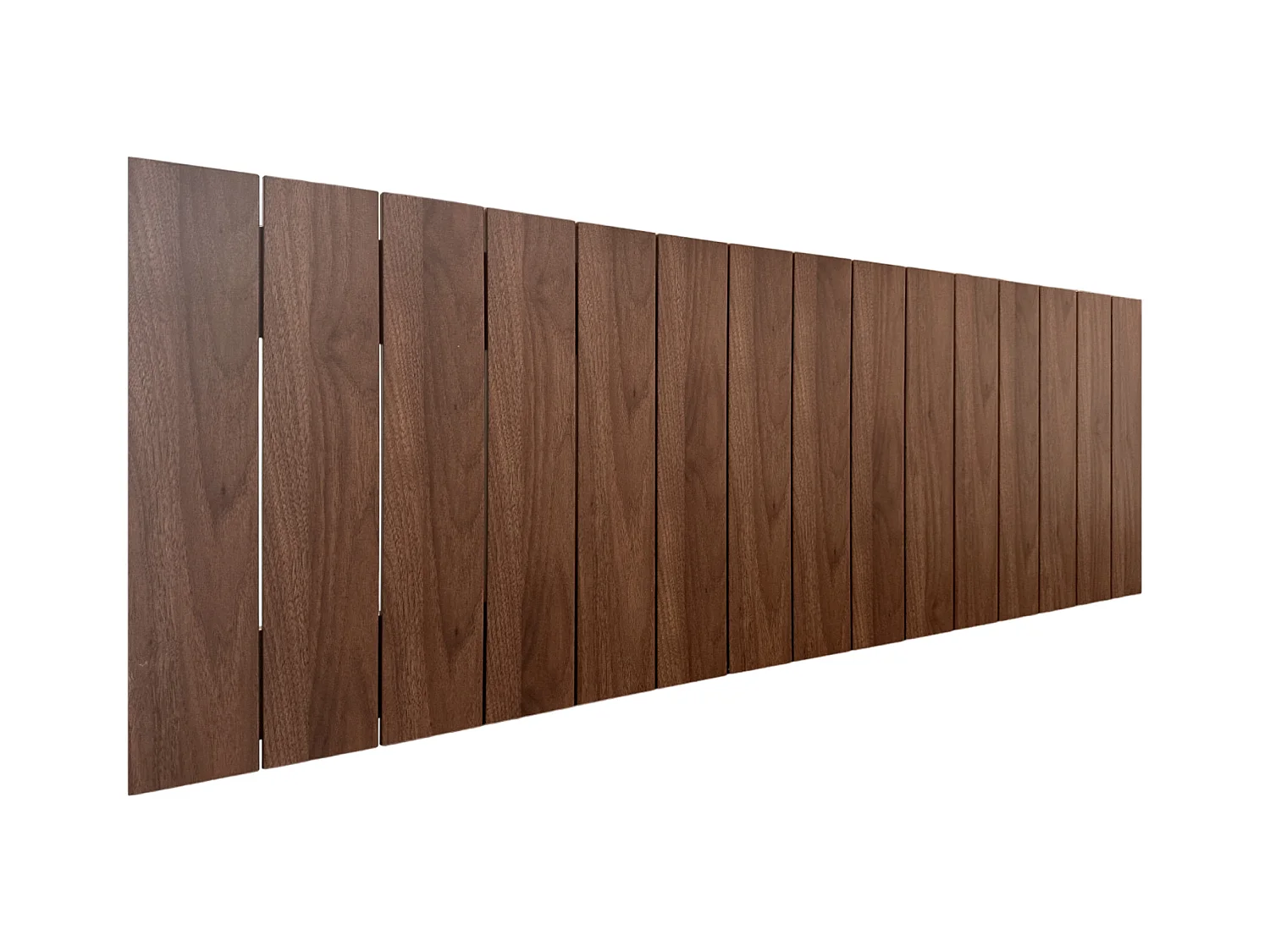 DHOME Tête de lit en bois recyclé DM Style Palette Verticale 135x46 Lits 120/135 - Bois Noyer