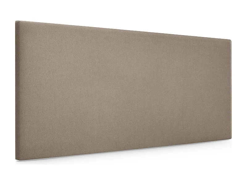 DHOME Stoff-Kopfteil Aqualine Glatt 105x50cm Betten 105 - Erde