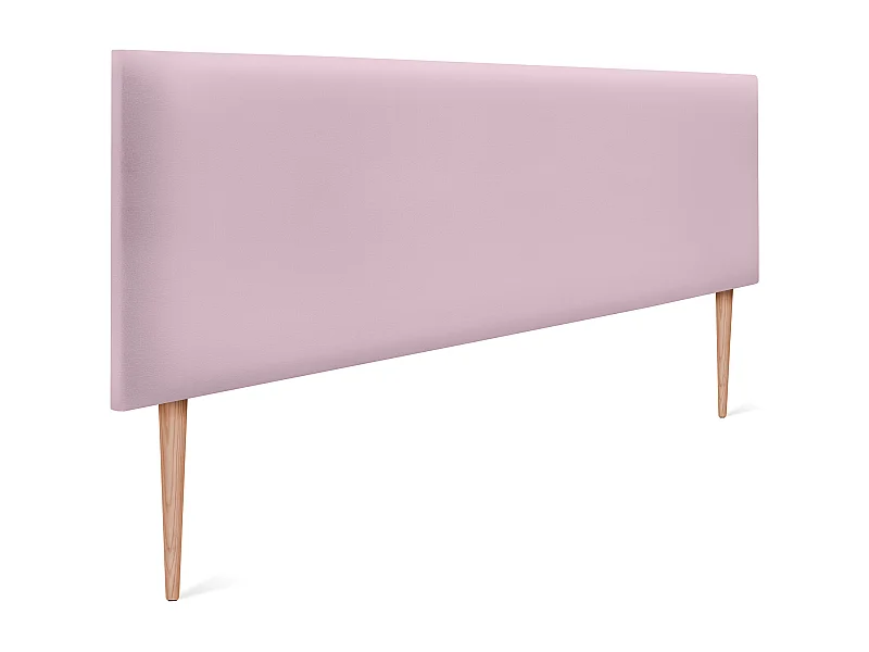 DHOME Kopfteil aus glattem Kunstleder 150x105cm Mit Beinen Betten 150 - Rosa