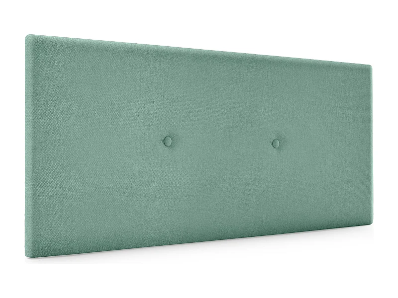 DHOME Tête de lit en tissu Aqualine lisse avec Boutons 110x50cm Lits 105 - Vert d'eau