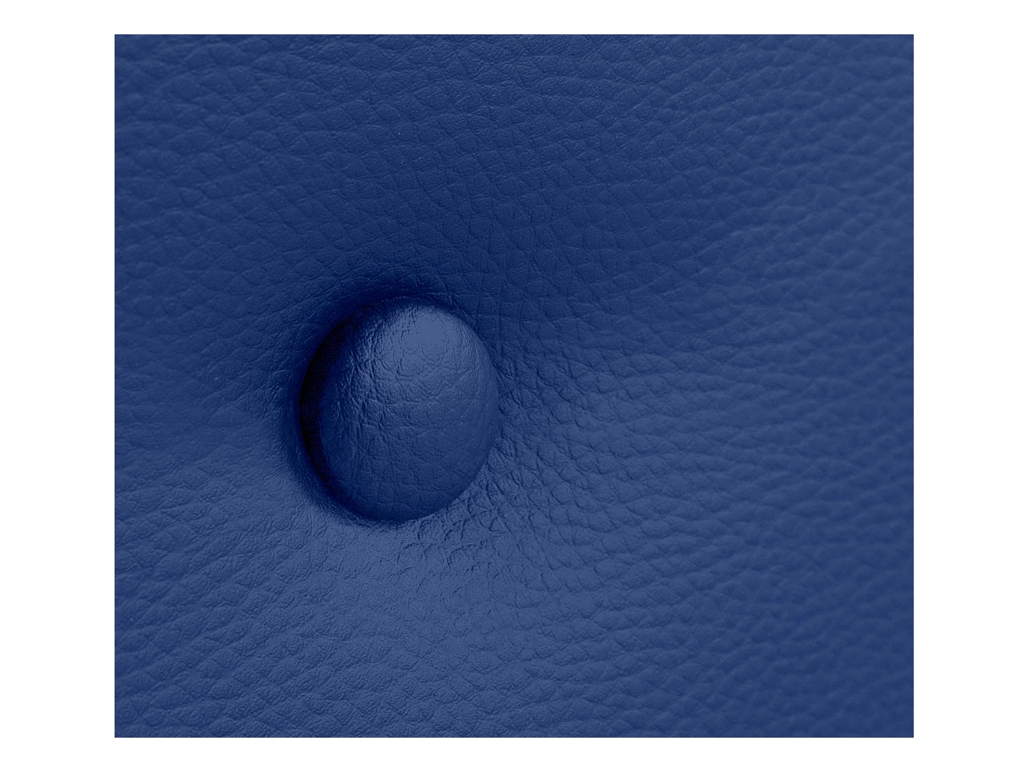 DHOME Tête de lit similicuir avec 2 rangées de boutons 145x50cm Lits 135/140 - Bleu