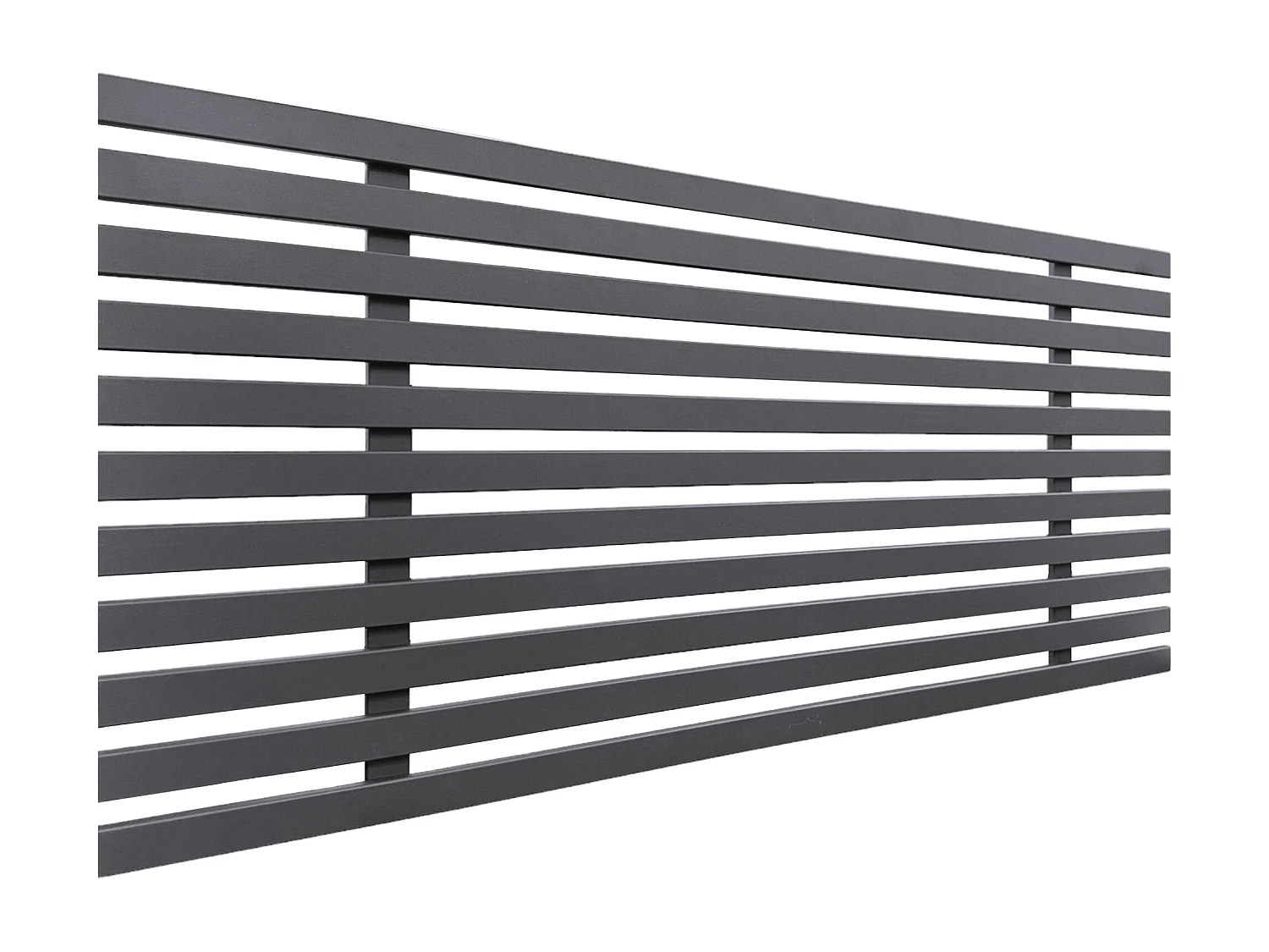 DHOME Gerecycleerd DM houten hoofdeinde Japanse stijl 90x46cm bedden 80/90 - effen grijs