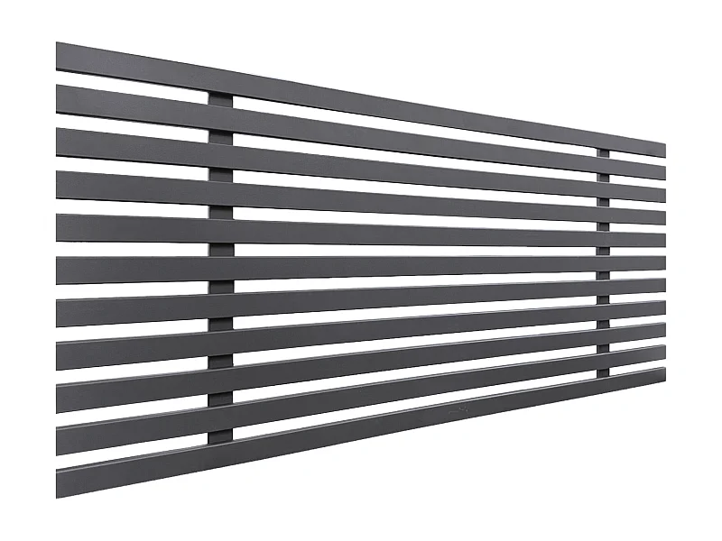 DHOME Tête de lit en bois recyclé DM Style Japonais 105x46cm Lits 105 - Gris Solide