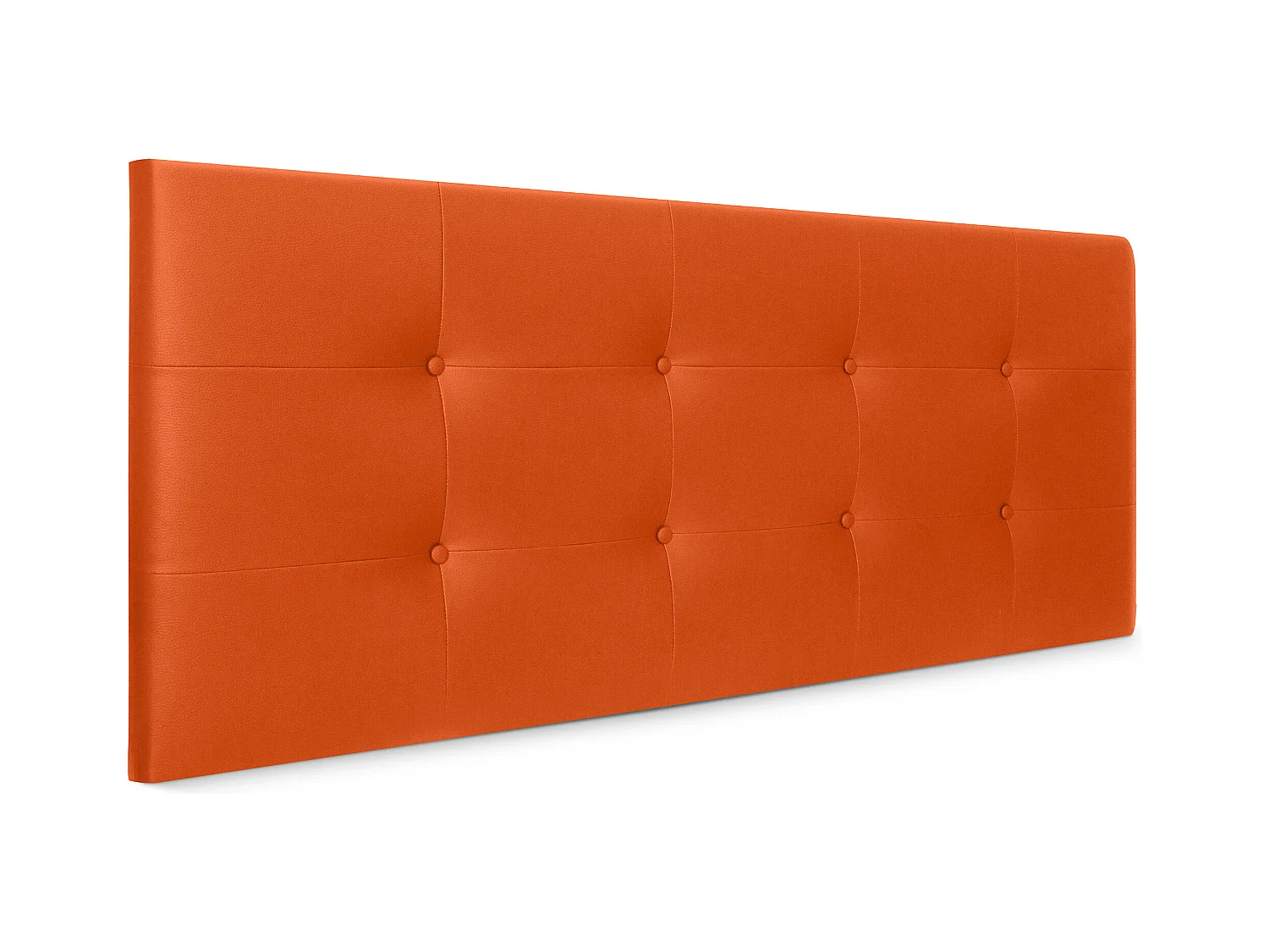 DHOME Tête de lit en Similicuir Capitonné 160x60cm Lits 150/160 - Orange