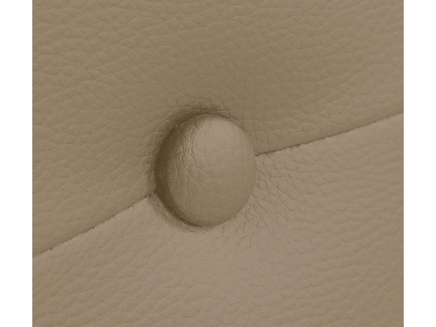 DHOME Testiera in de Similpelle con bottoni 90x105cm Con le gambe Letti 80/90 - Marrone Chiaro