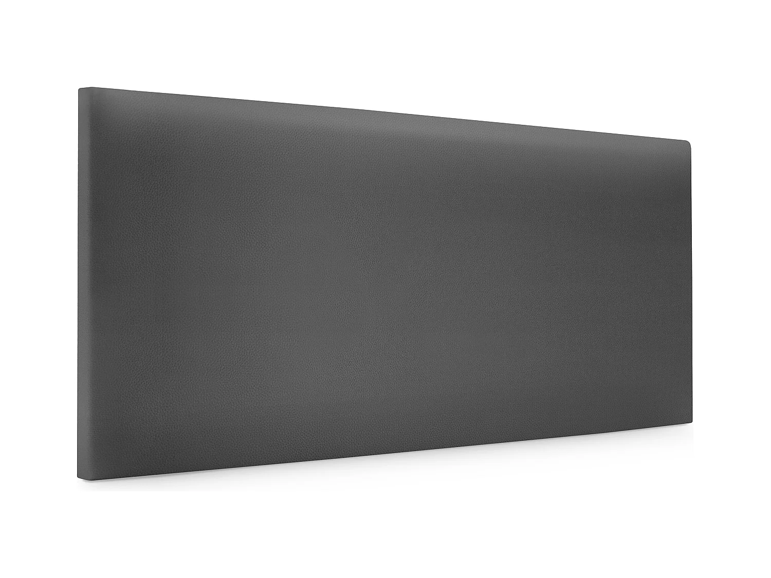 DHOME Tête de lit simili cuir lisse 95x50cm Lits 90 - Gris