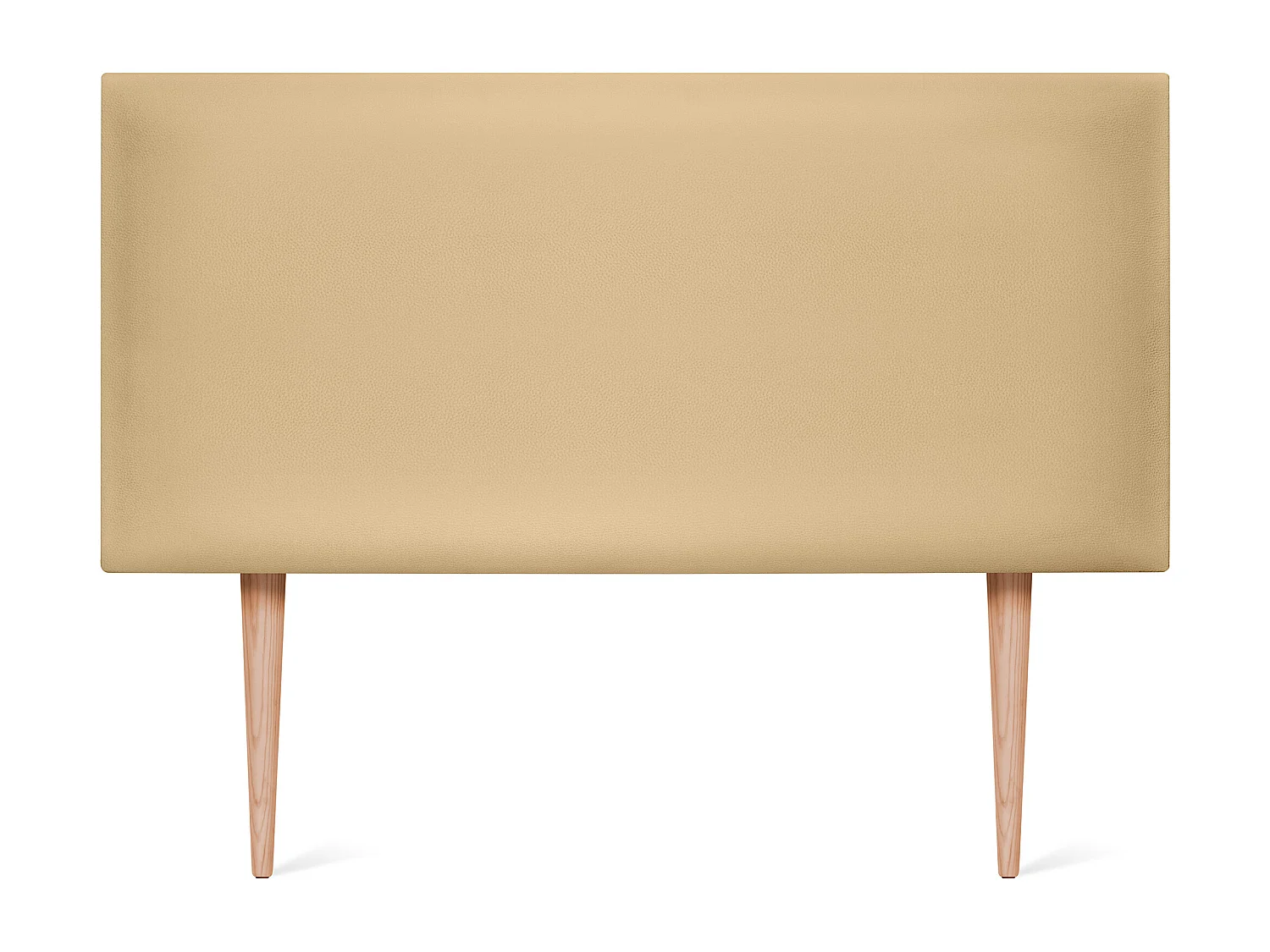 DHOME Tête de lit simili cuir lisse 105x105cm avec pieds Lits 105 - Vanille