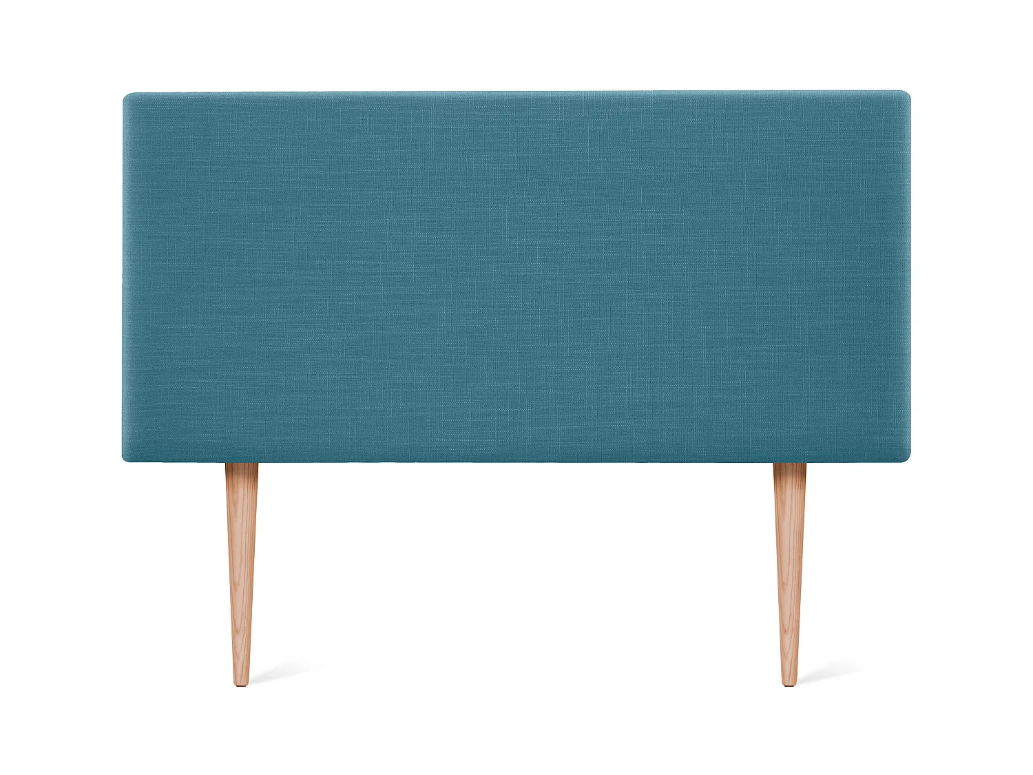 DHOME Tête de lit en lin naturel lisse 90x105cm avec pieds Lits 80/90 - Turquoise
