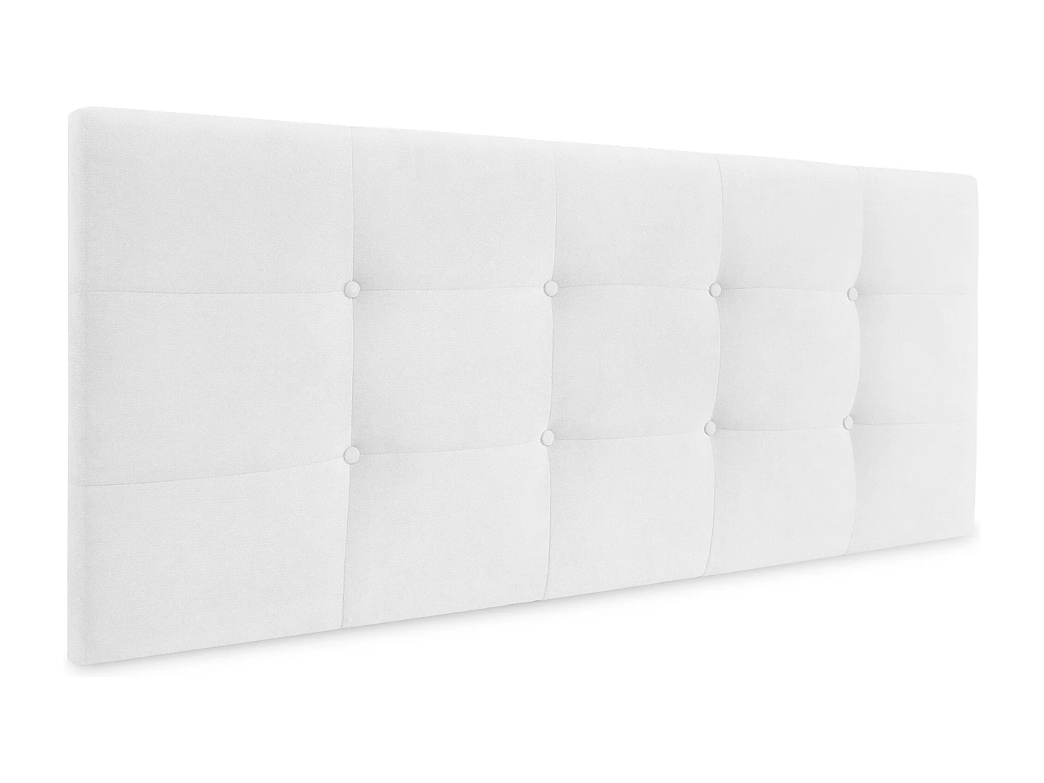 DHOME Testiera capitonnè in tessuto Aqualine 160x60 cm Letti 150/160 - Bianco