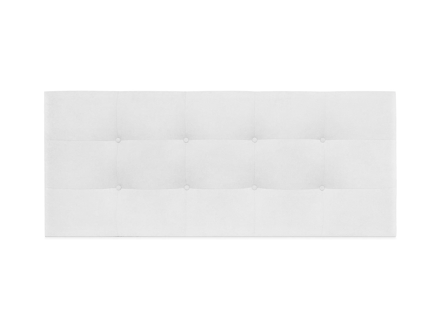 DHOME Tête de lit en tissu Aqualine Capitoné 160x60cm Lits 150/160 - Blanc