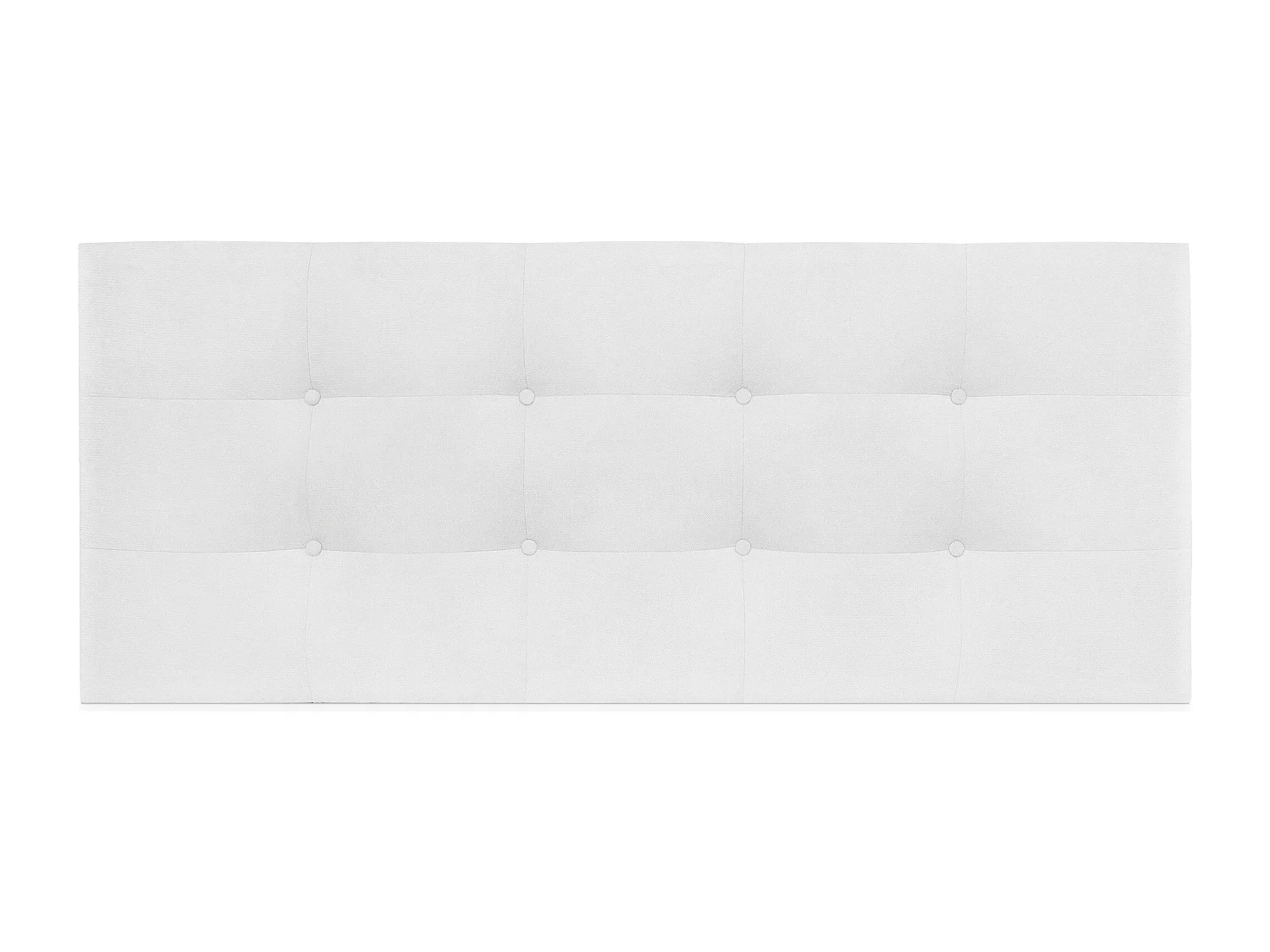 DHOME Tête de lit en tissu Aqualine Capitoné 160x60cm Lits 150/160 - Blanc