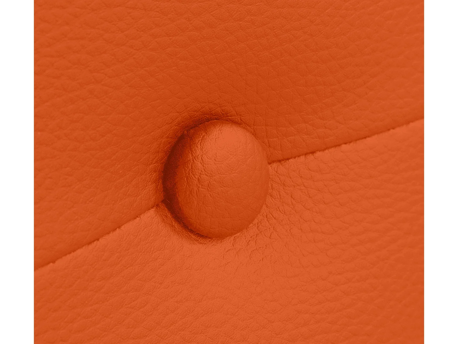 DHOME Cabeceira de  Couro sintético com Botões 90x50cm Camas 80/90 - Laranja