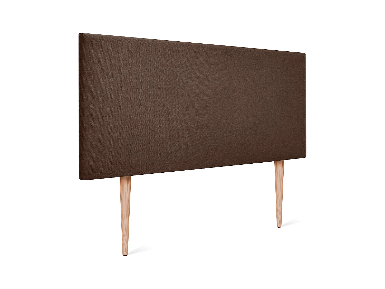 DHOME Stoff-Kopfteil Aqualine Glatt 110x105cm Mit Beinen Betten 105 - Braun