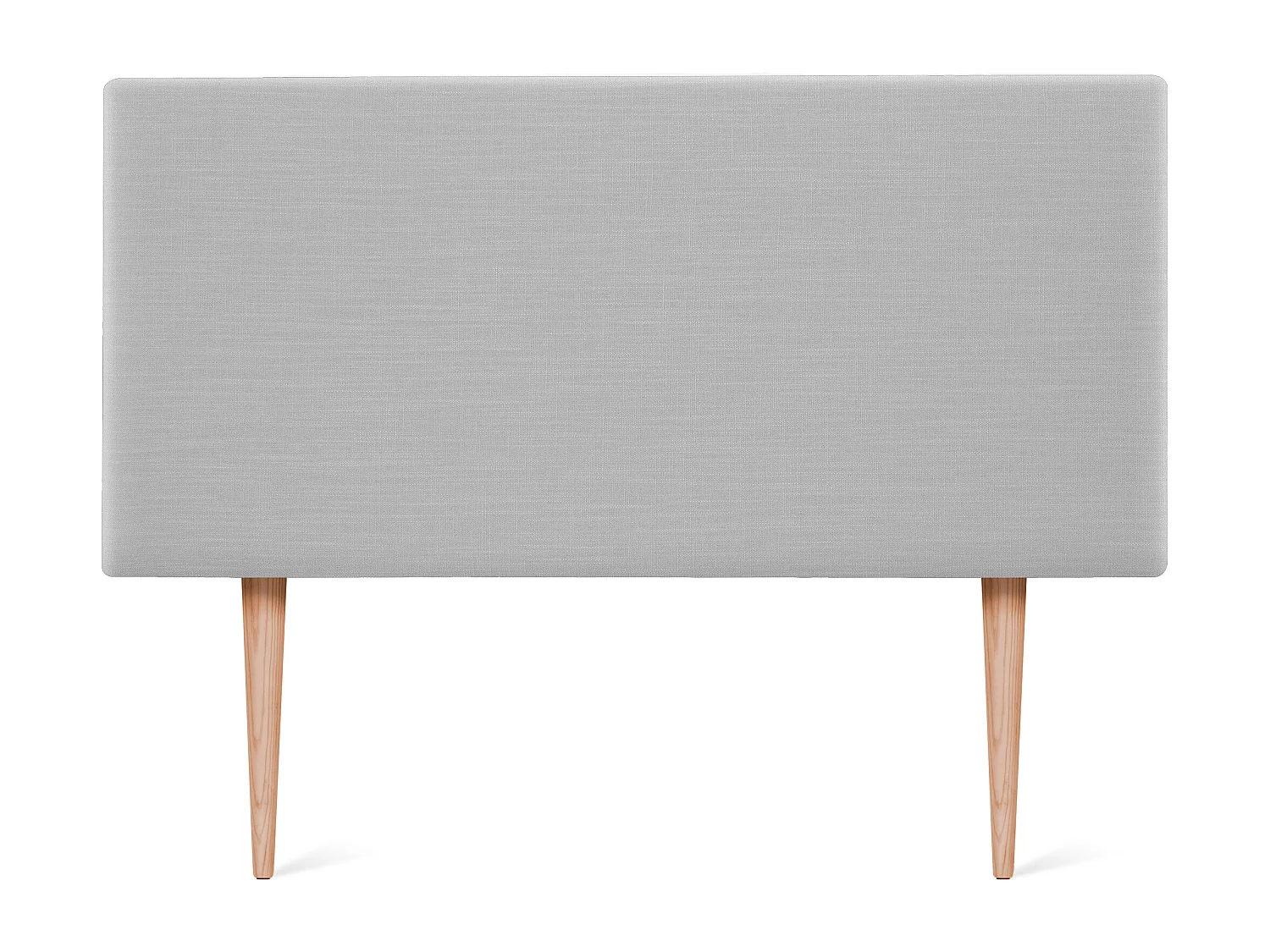 DHOME Tête de lit en lin naturel lisse 95x105cm avec pieds Lits 90 - Gris clair