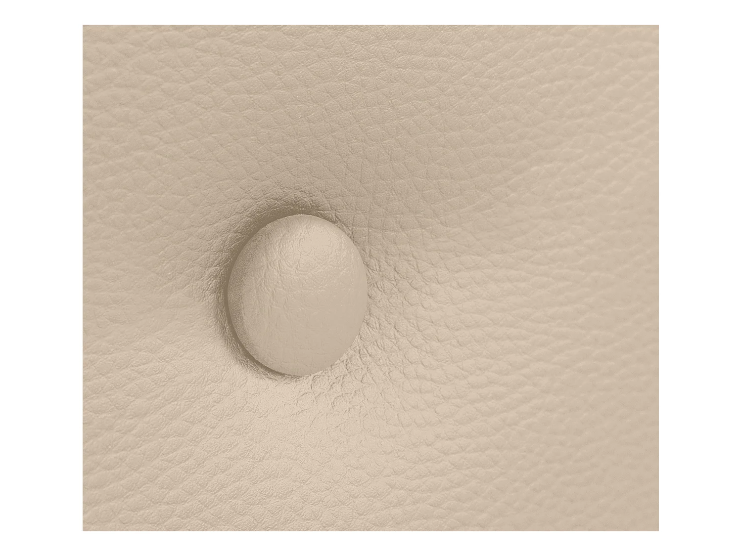 DHOME Tête de lit simili cuir lisse avec Boutons 95x105cm avec pieds Lits 90 - Beig