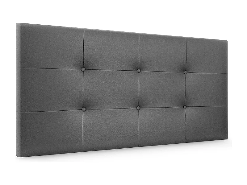DHOME Tête de lit en Similicuir Capitonné 90x60cm Lits 80/90 - Gris