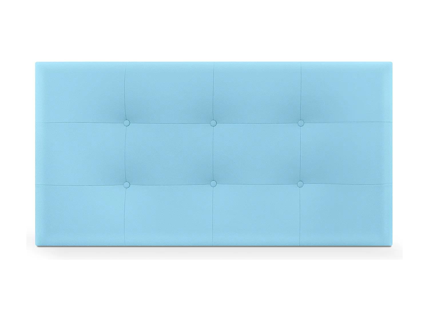 DHOME Cabecero de Polipiel Capitoné 110x60cm Camas 105 - Celeste