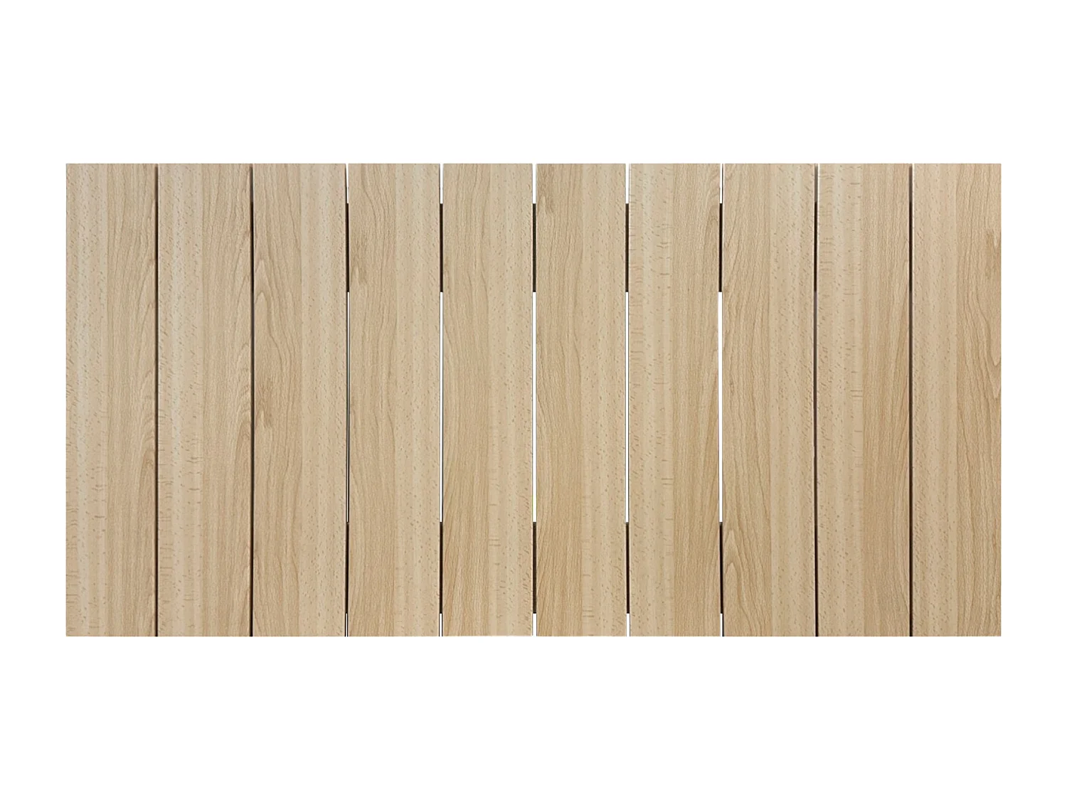 DHOME Recyceltes Holz-Kopfteil MDF Vertikale Palettenform 90x46 Betten 80/90 - Naturholz