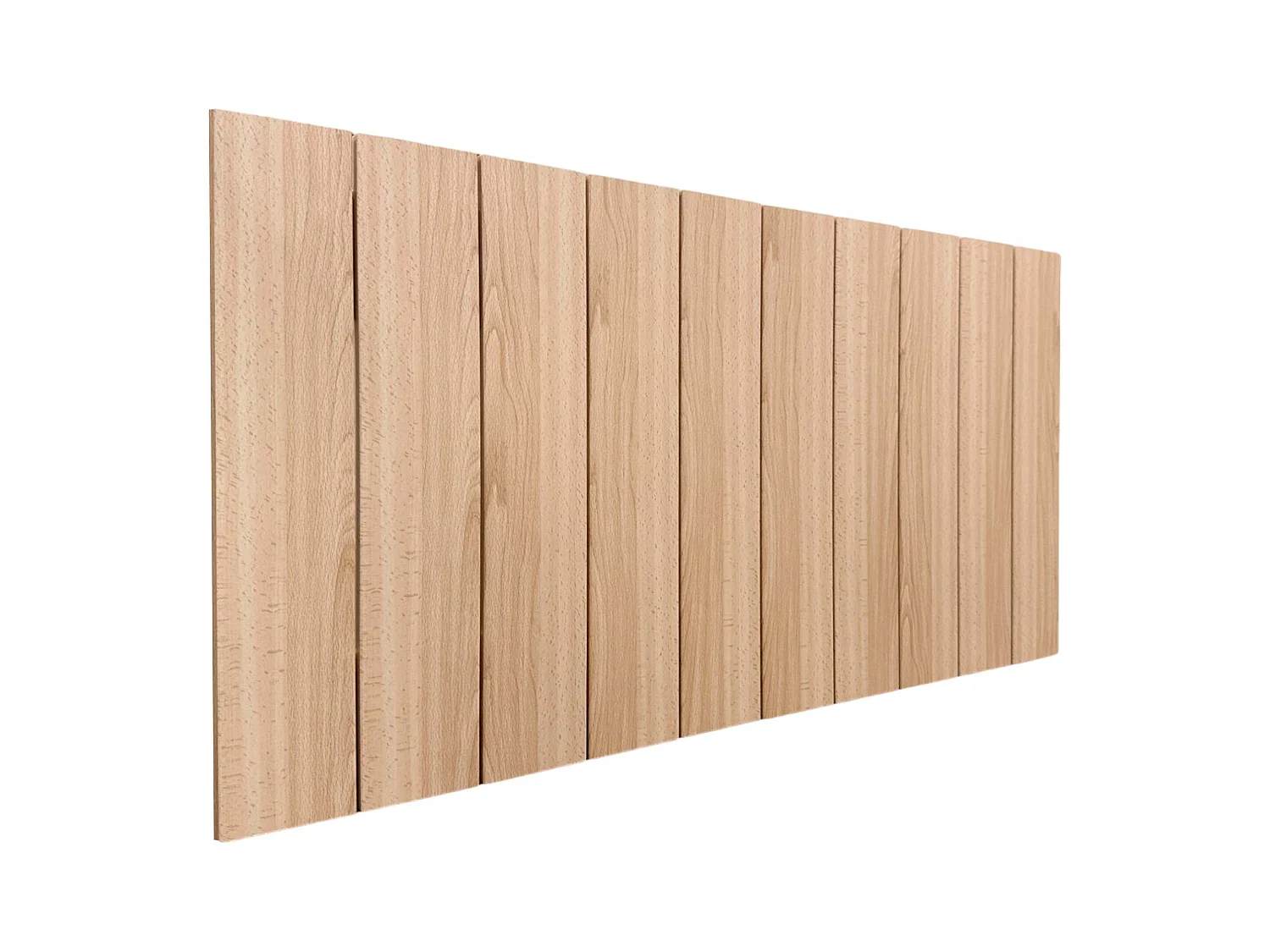 DHOME Tête de lit en bois recyclé MDF Vertical Pallet Style 90x46 Lits 80/90 - Bois Naturel