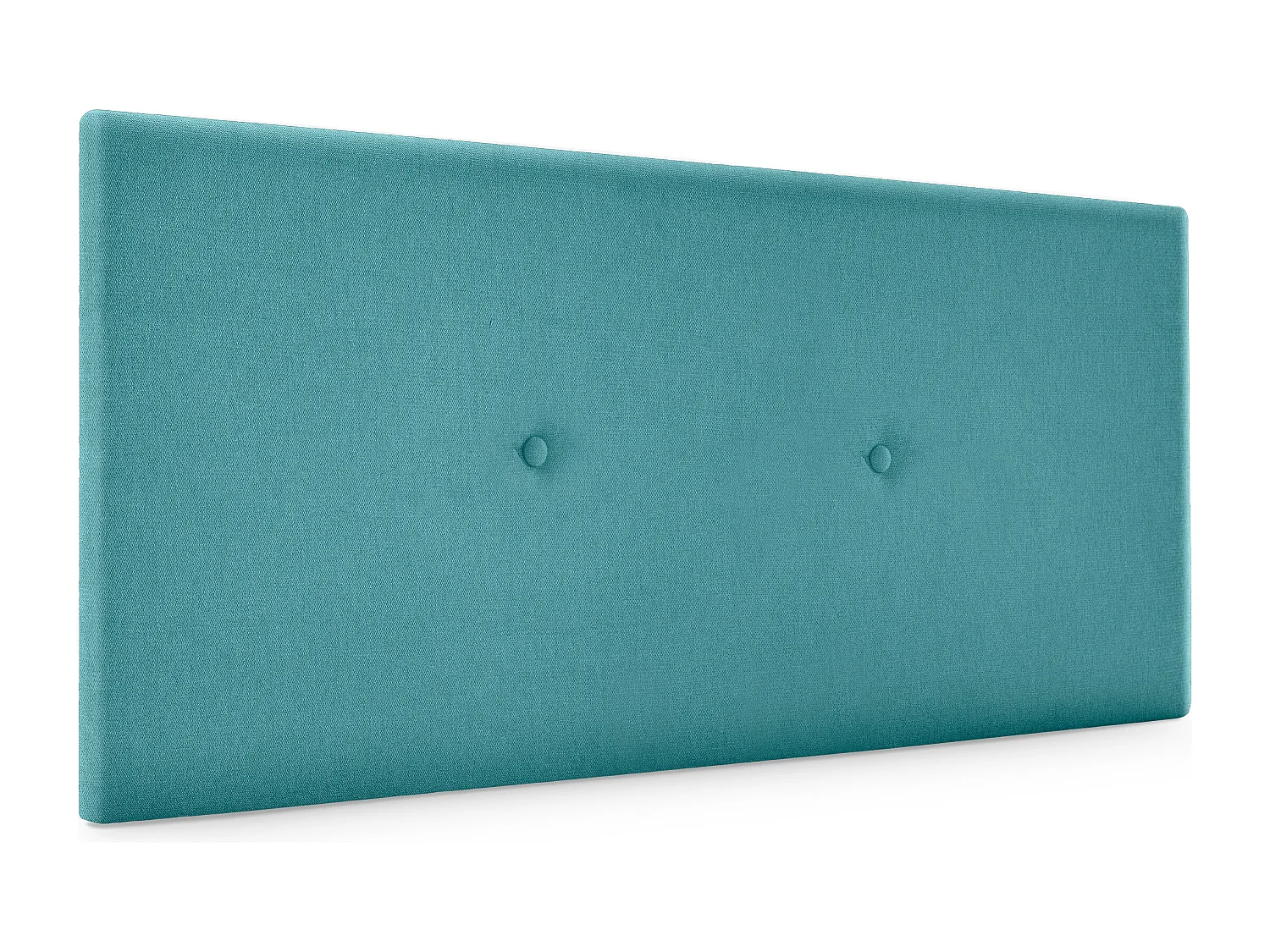 DHOME Testiera in de Tessuto Aqualine Liscio con bottoni 90x50cm Letti 80/90 - Turchese