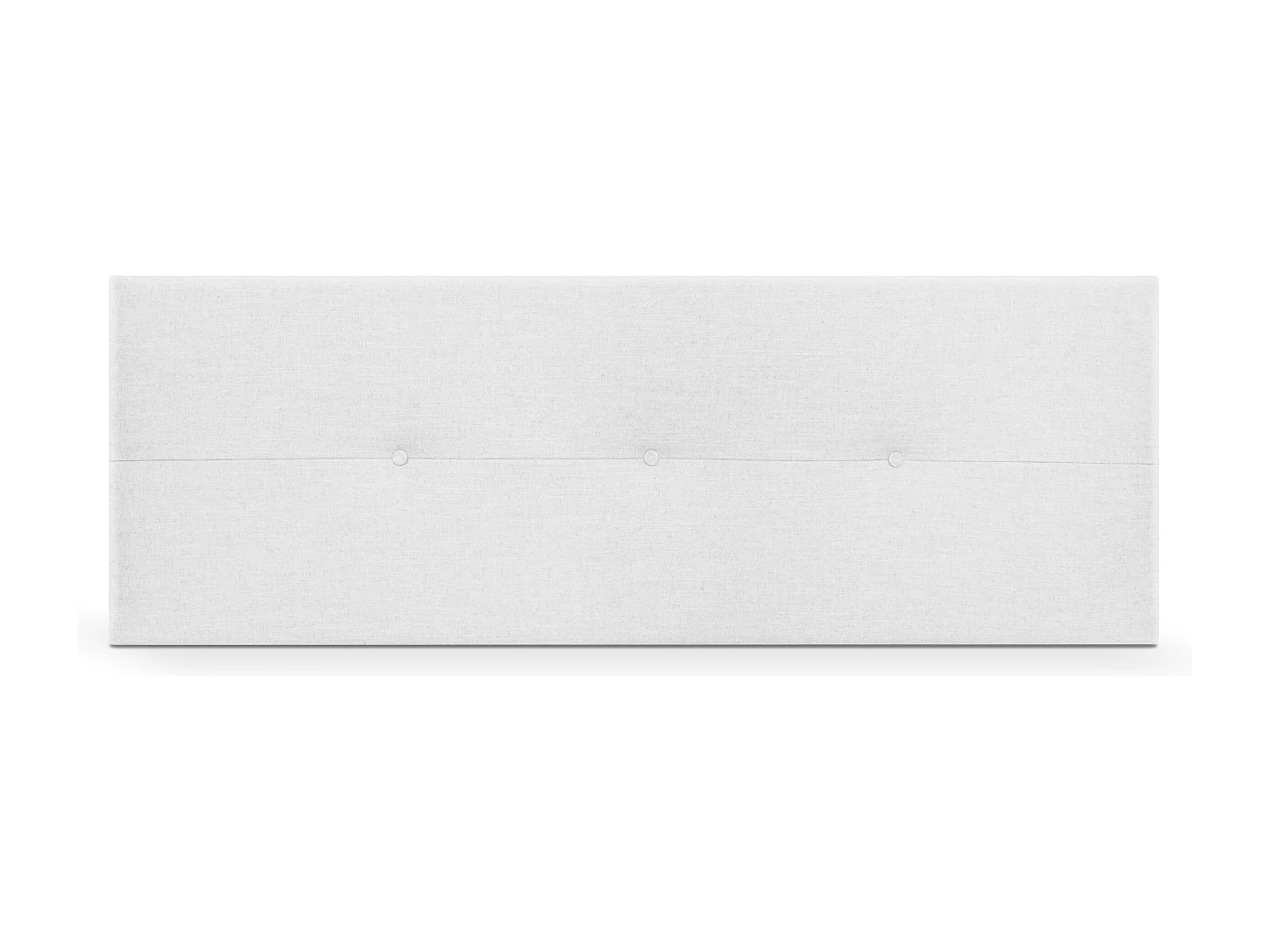 DHOME Kopfteil aus Naturleinen mit Knöpfen 150x50cm Betten 150 - Weiß