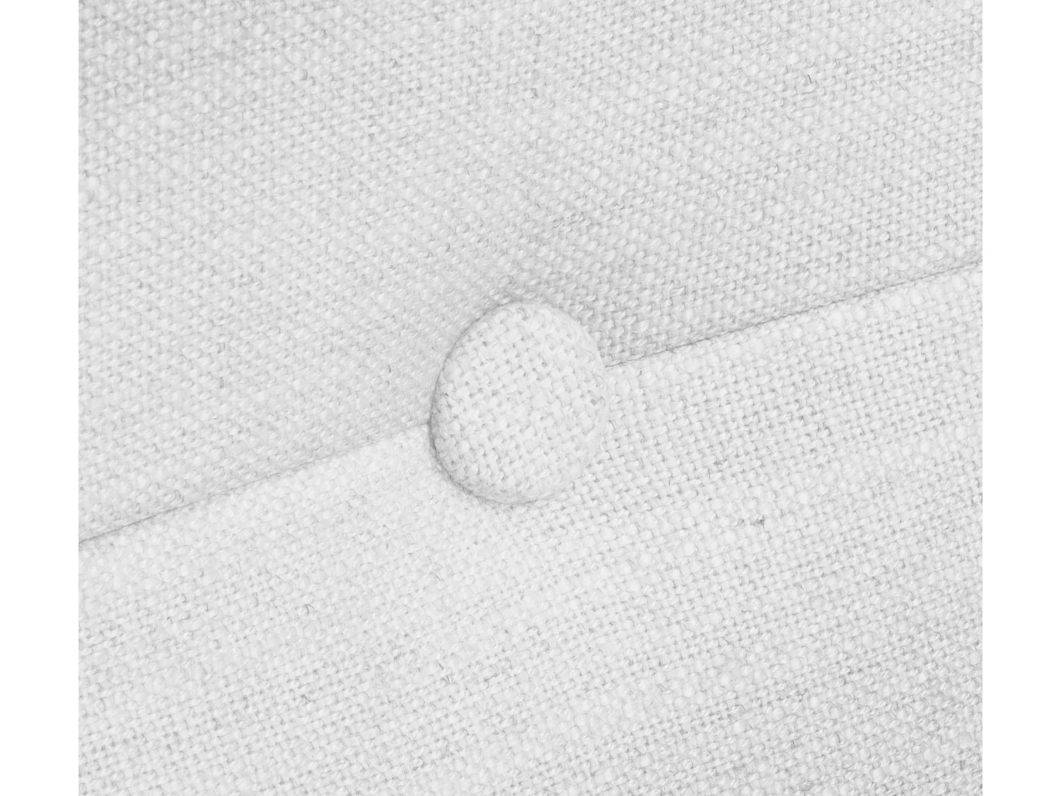 DHOME Kopfteil aus Naturleinen mit Knöpfen 150x50cm Betten 150 - Weiß