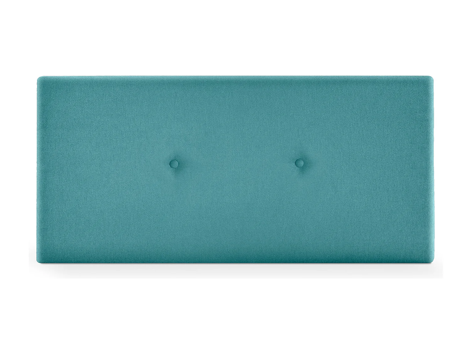 DHOME Hoofdeinde van gladde aqualinestof met knopen 95x50cm bedden 90 - Turkoois