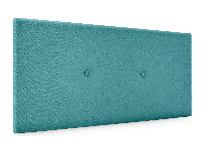 DHOME Aqualine Stoff Kopfteil glatt mit Knöpfen 95x50cm Betten 90 - Türkis