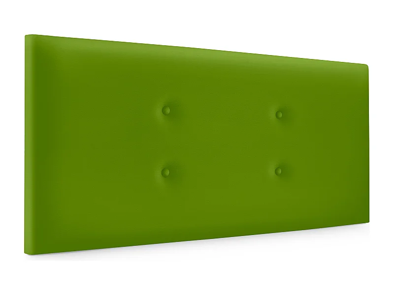 DHOME Tête de lit similicuir avec 2 rangées de boutons 110x50cm Lits 105 - Vert